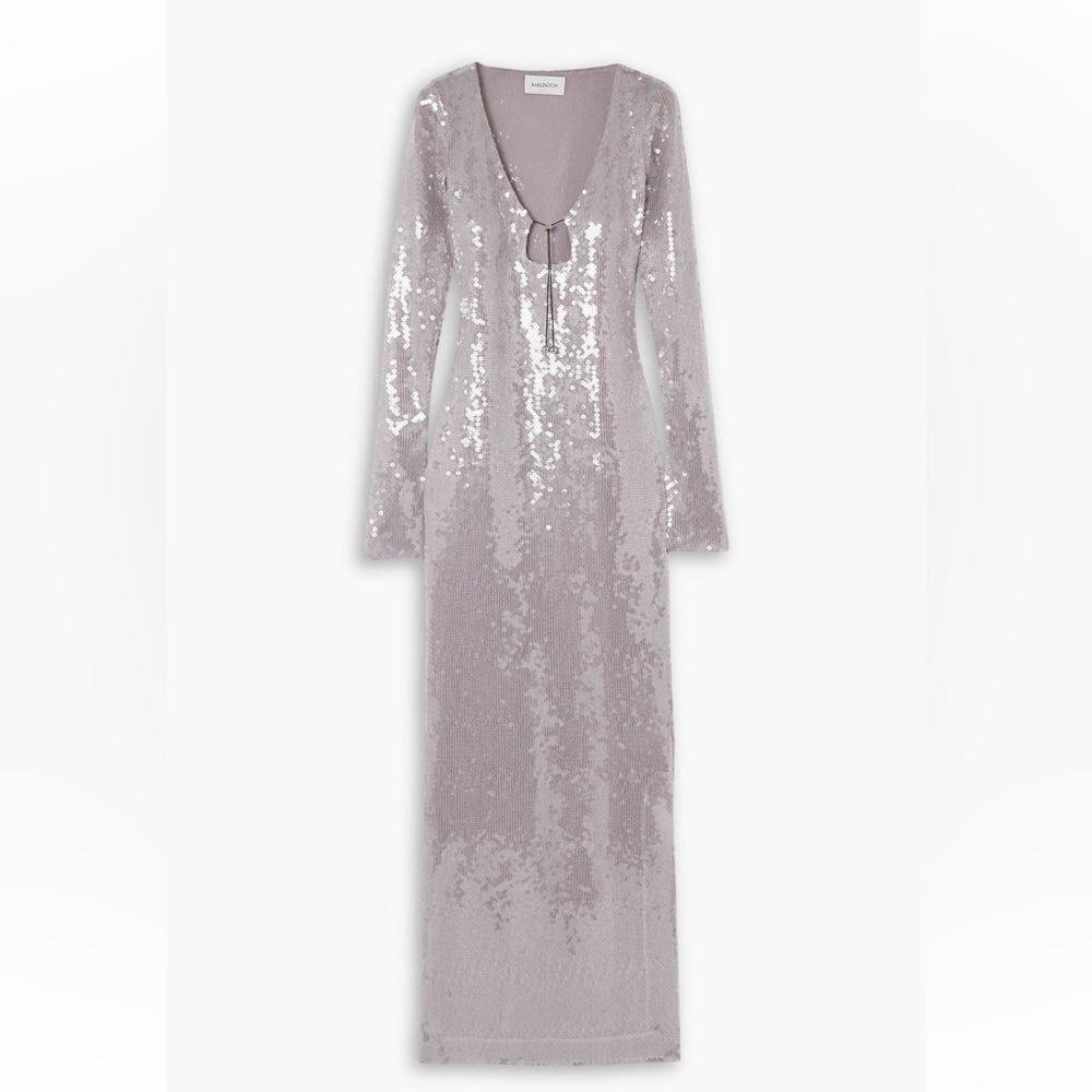 16ARLINGTON
Solaria sequined stretch-tulle maxi dress sz UK 14 - Picture 3 of 4